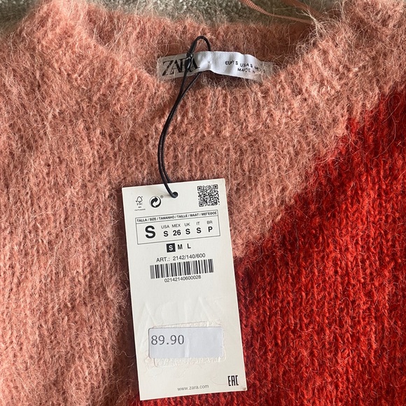 NWT Zara limited edition two-toned sweater - Picture 6 of 7